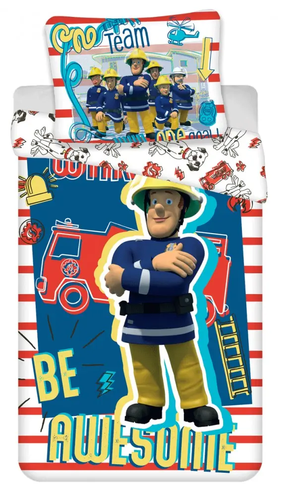 Fireman Sam Povlečení na peřinu 140x200cm, na polštář 70x90cm fotografii produktu