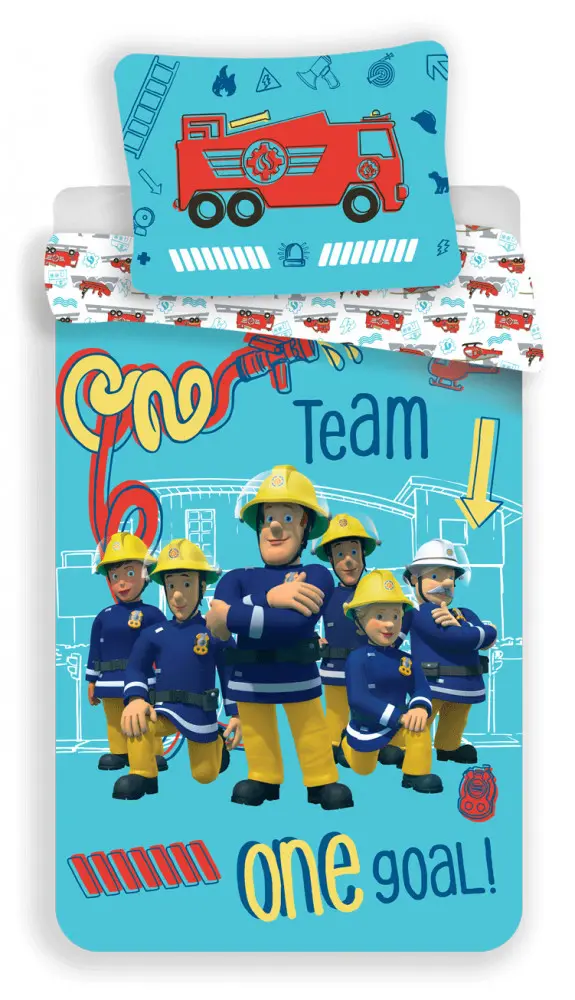 Fireman Sam sada povlečení na peřinu 140x200cm, na polštář 70x90cm fotografii produktu