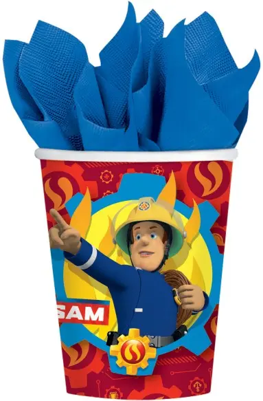Fireman Sam papírové kelímky 8 ks 250 ml fotografii produktu