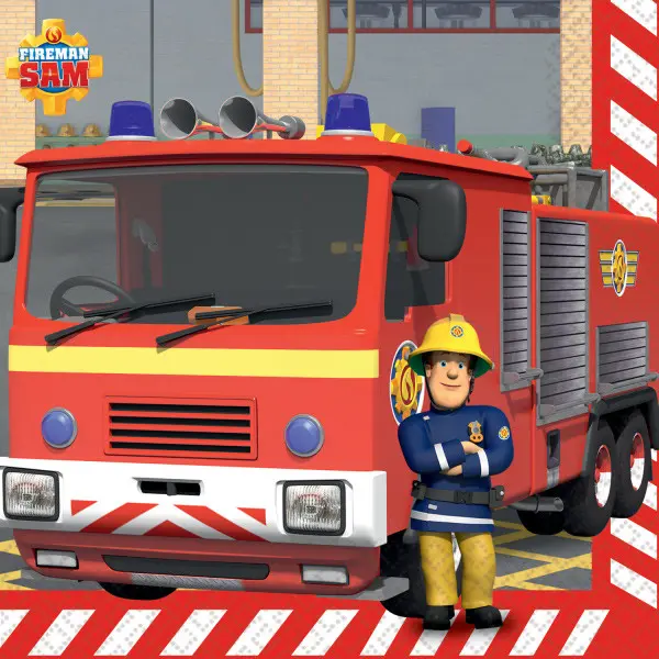 Fireman Sam Ubrousky 16 ks 33x33 cm fotografii produktu