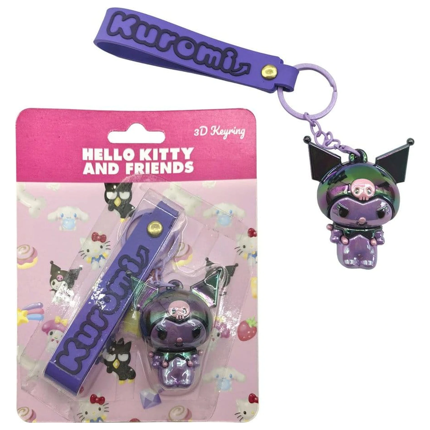 Sanrio 3D klíčenka Hello Kitty Kuromi fotografii produktu