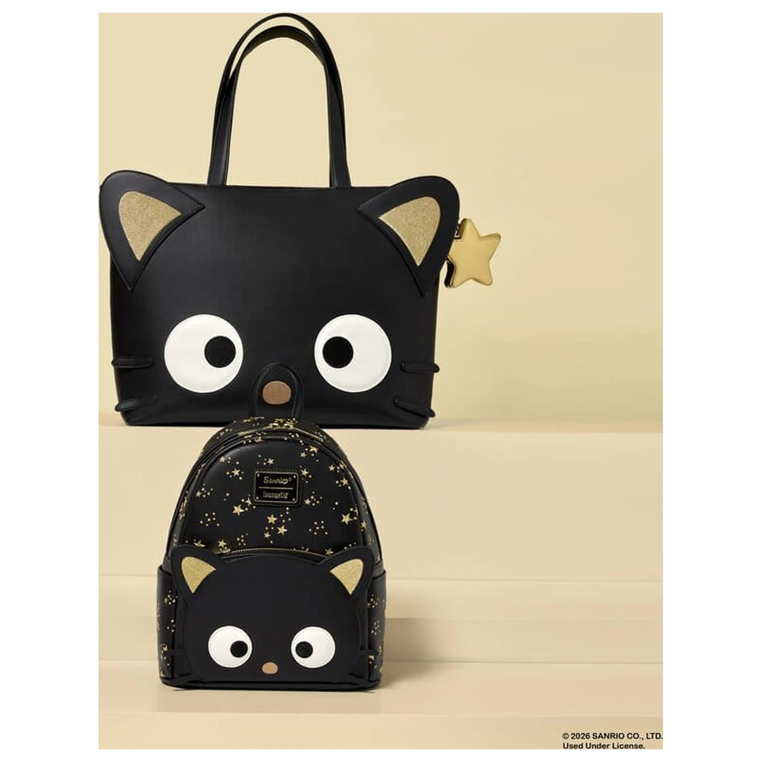 Sanrio Chococat Stars Kabelka Tote Crossbody s peněženkou na mince fotografii produktu