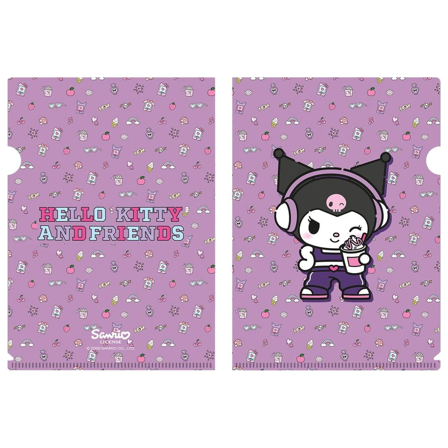 Sanrio průhledné desky Kuromi POP 02 fotografii produktu