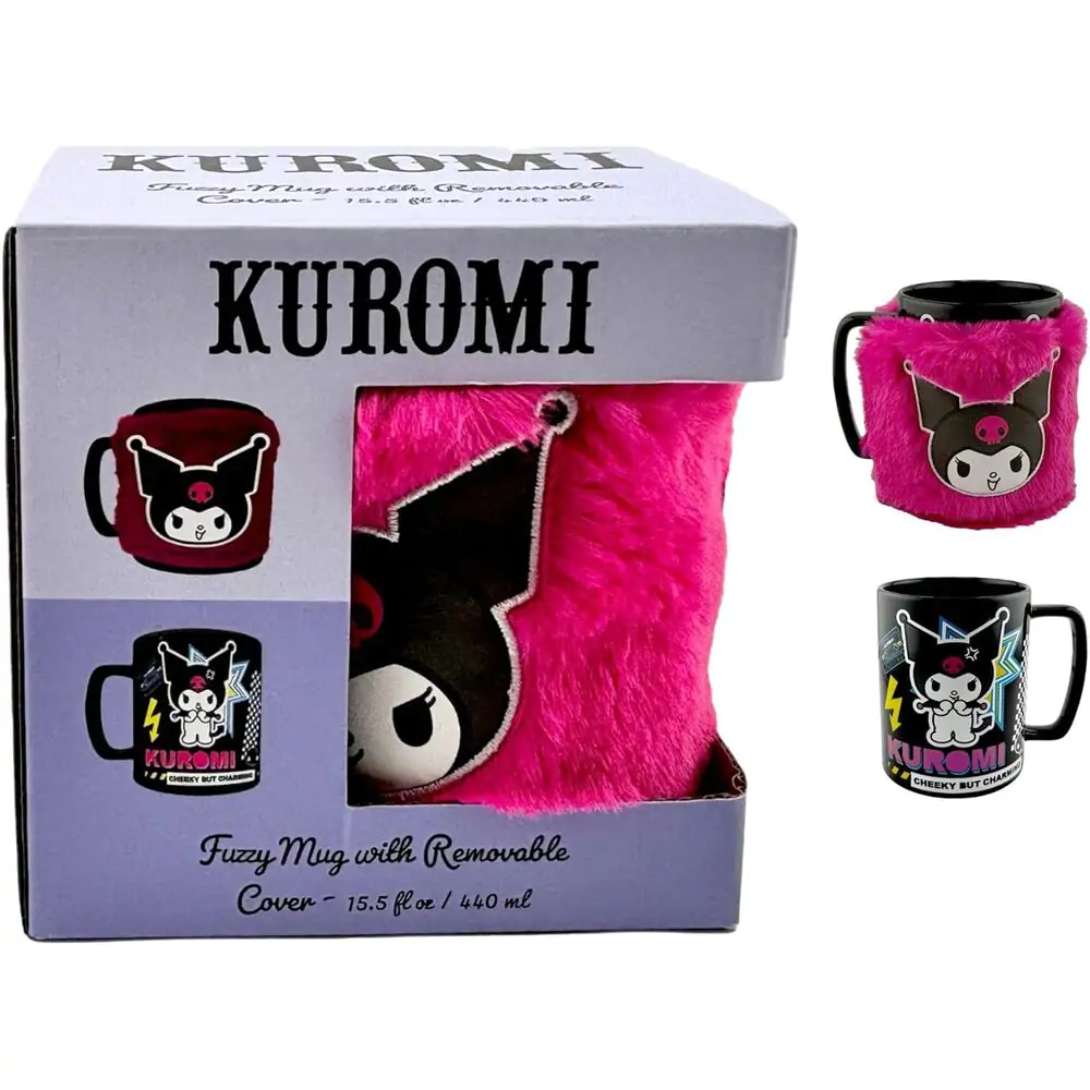 Sanrio chlupatý hrnek Kuromi fotografii produktu