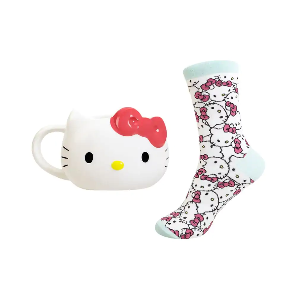 Sanrio 3D Hrnek a Ponožky Set Hello Kitty fotografii produktu