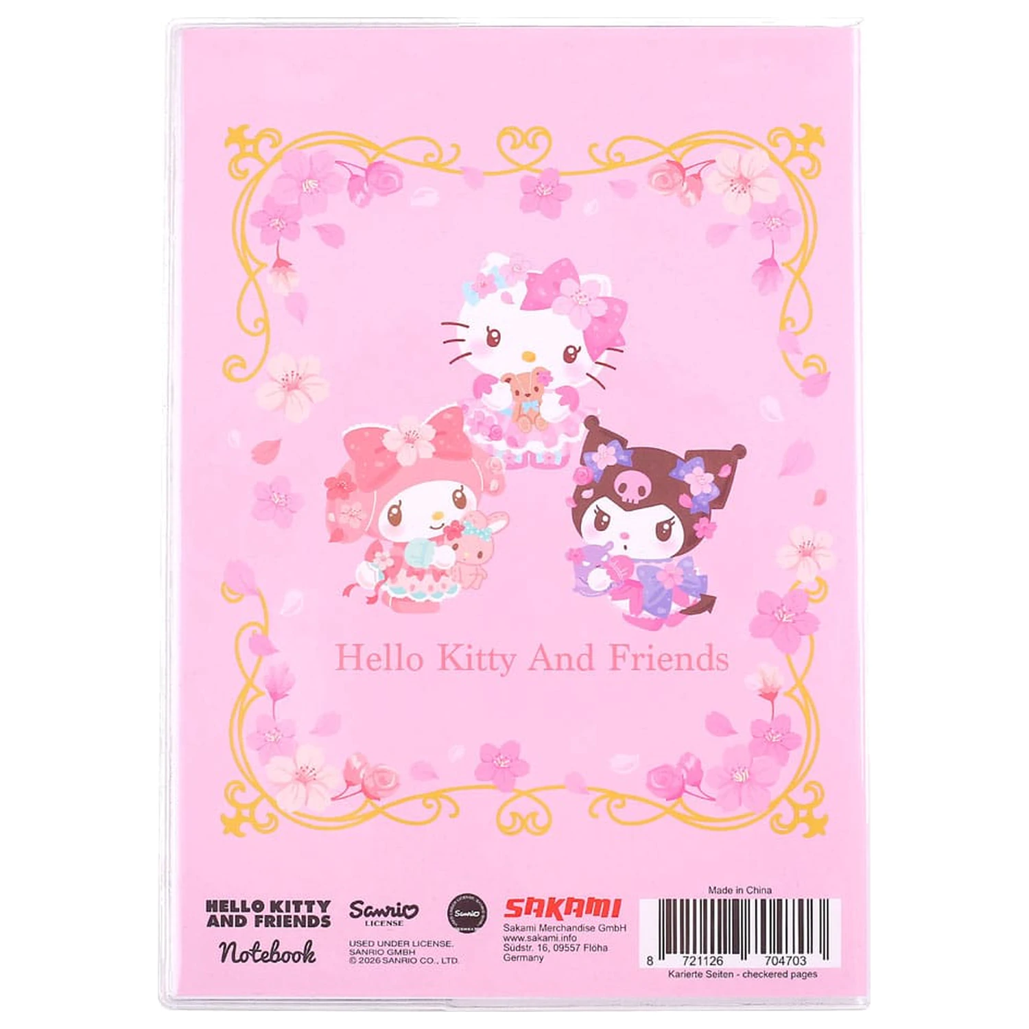 Sanrio Notebook Hello Kitty & Friends Sakura Series Holografický Kostkovaný fotografii produktu