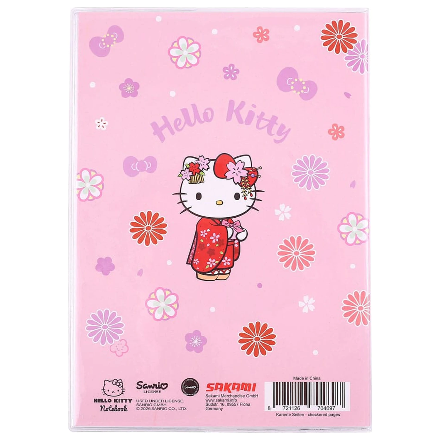 Sanrio Notebook Hello Kitty Kimono Holografický Kostkovaný fotografii produktu
