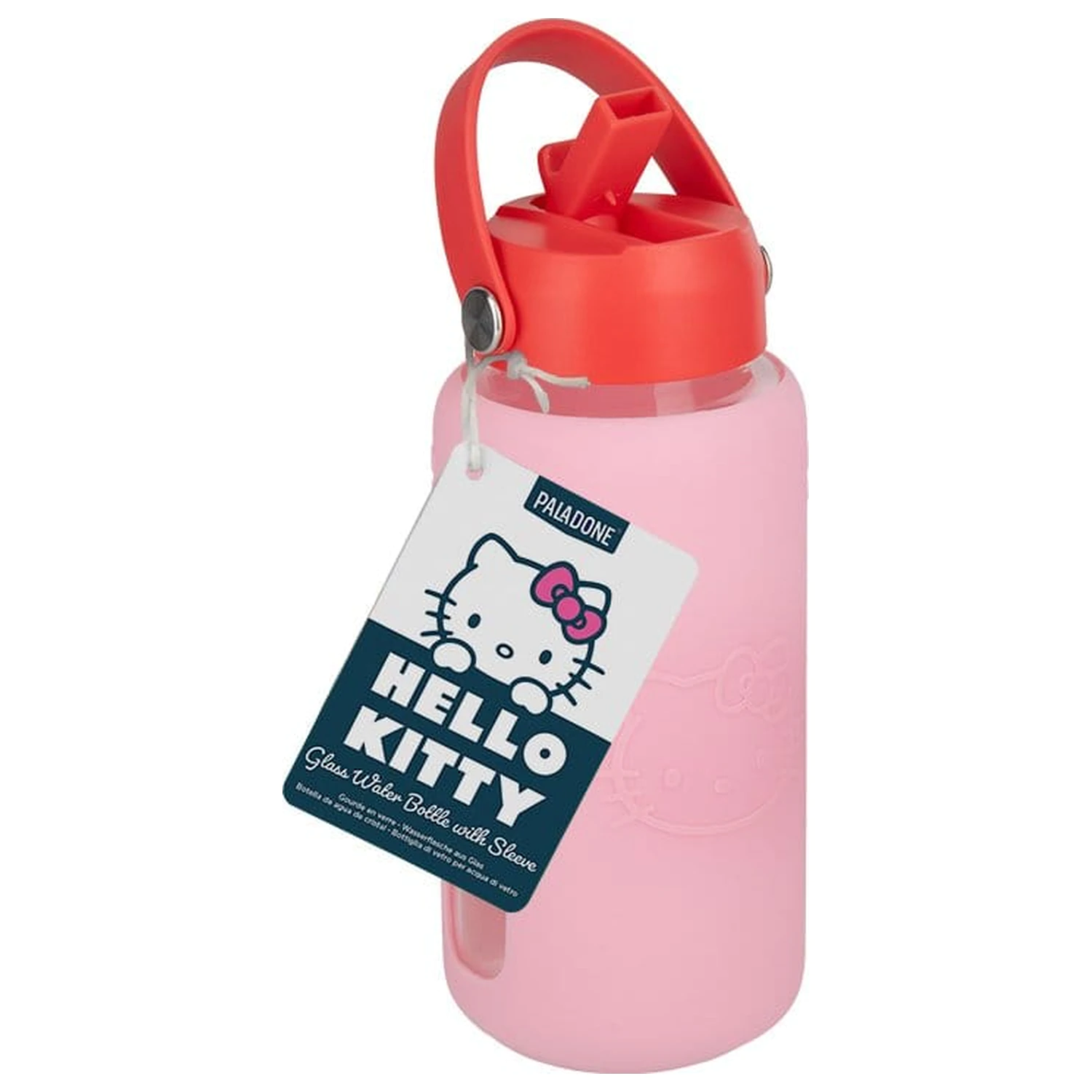 Sanrio skleněná láhev na vodu Hello Kitty s obalem fotografii produktu