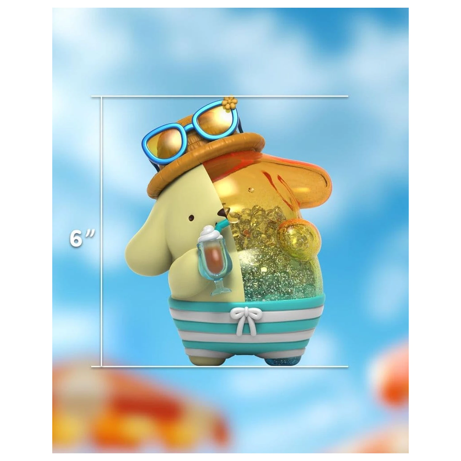 Sanrio Kandy Pompompurin Sea Breeze Series 15 cm fotografii produktu