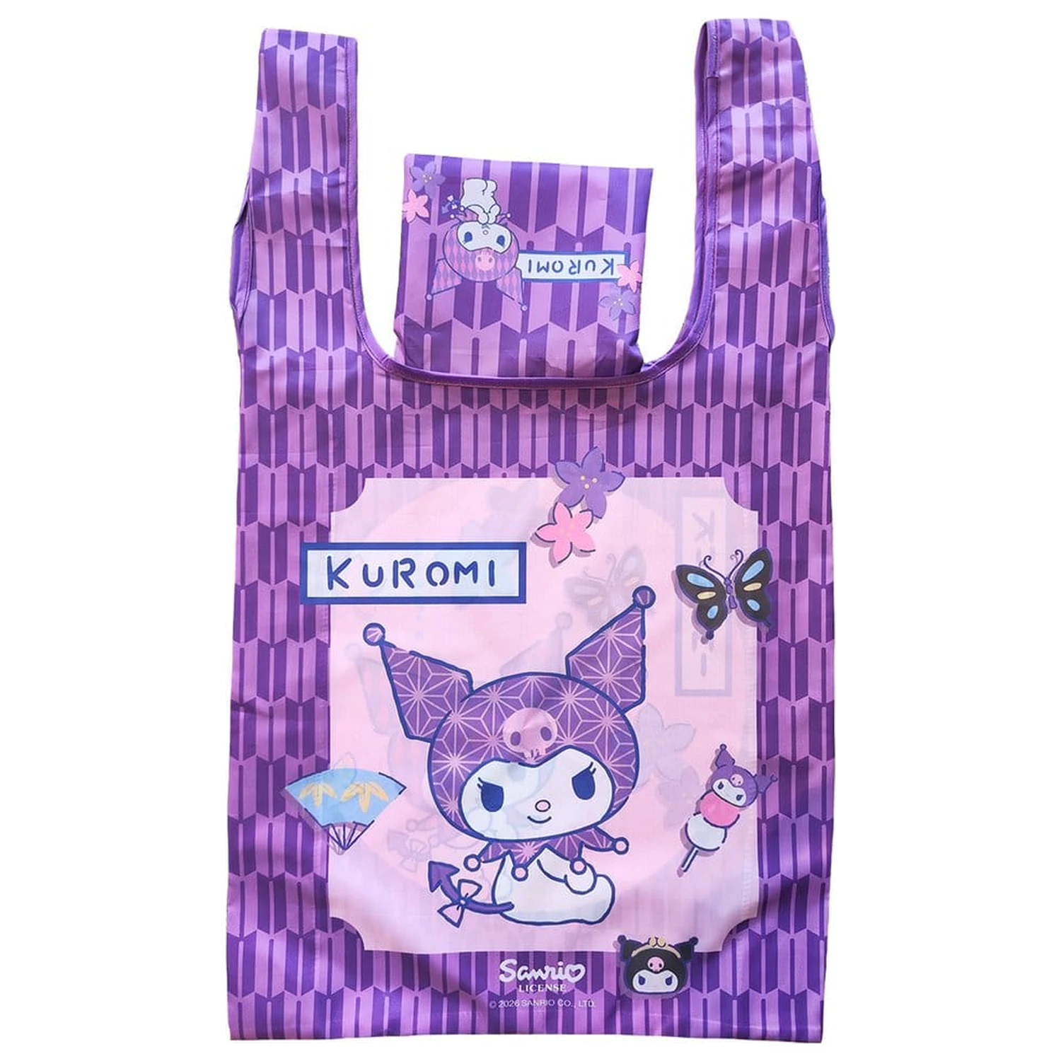Sanrio Tote Bag Kuromi japonská skládací taška fotografii produktu