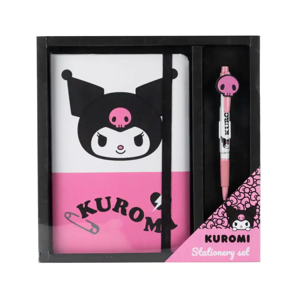 Sanrio Notebook with Pen Gift Set Kuromi – dárková sada s notesem a perem fotografii produktu