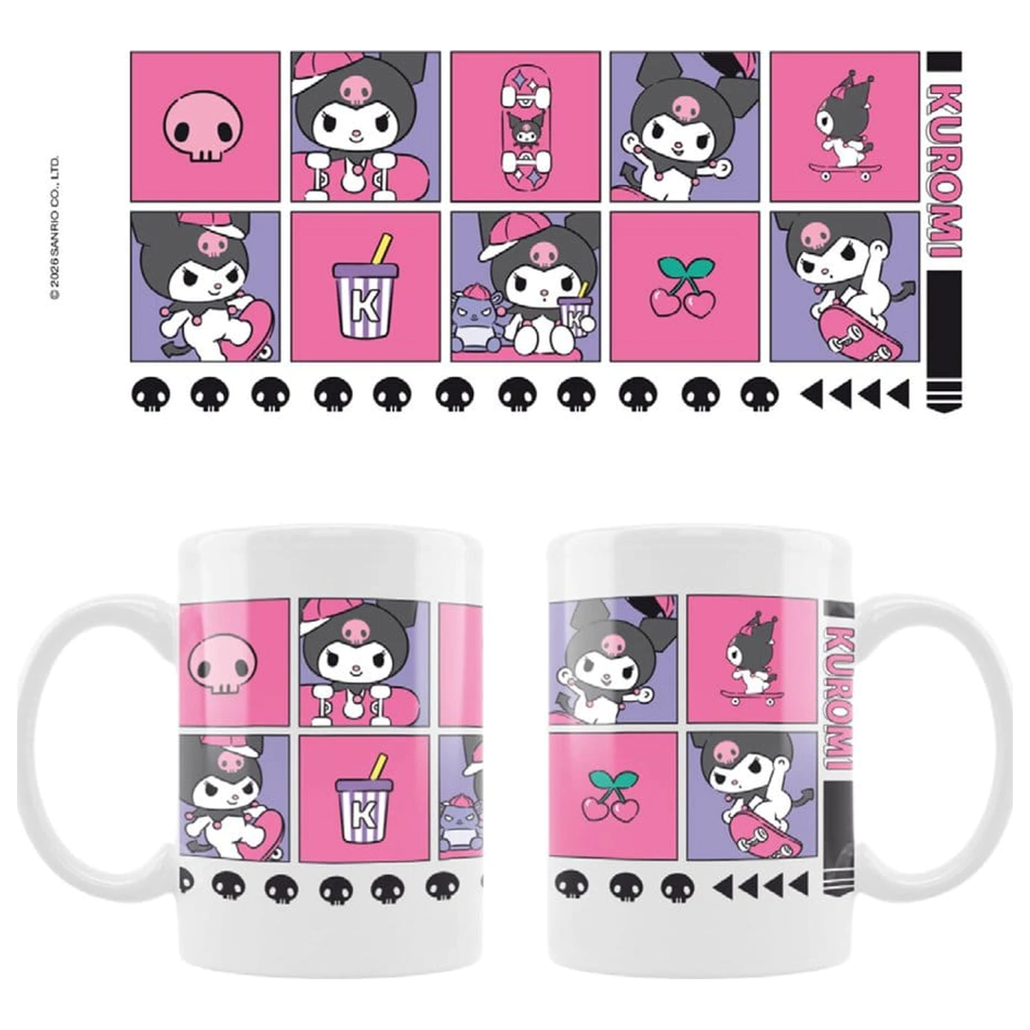 Sanrio hrnek Kuromi Sk8 For Life fotografii produktu