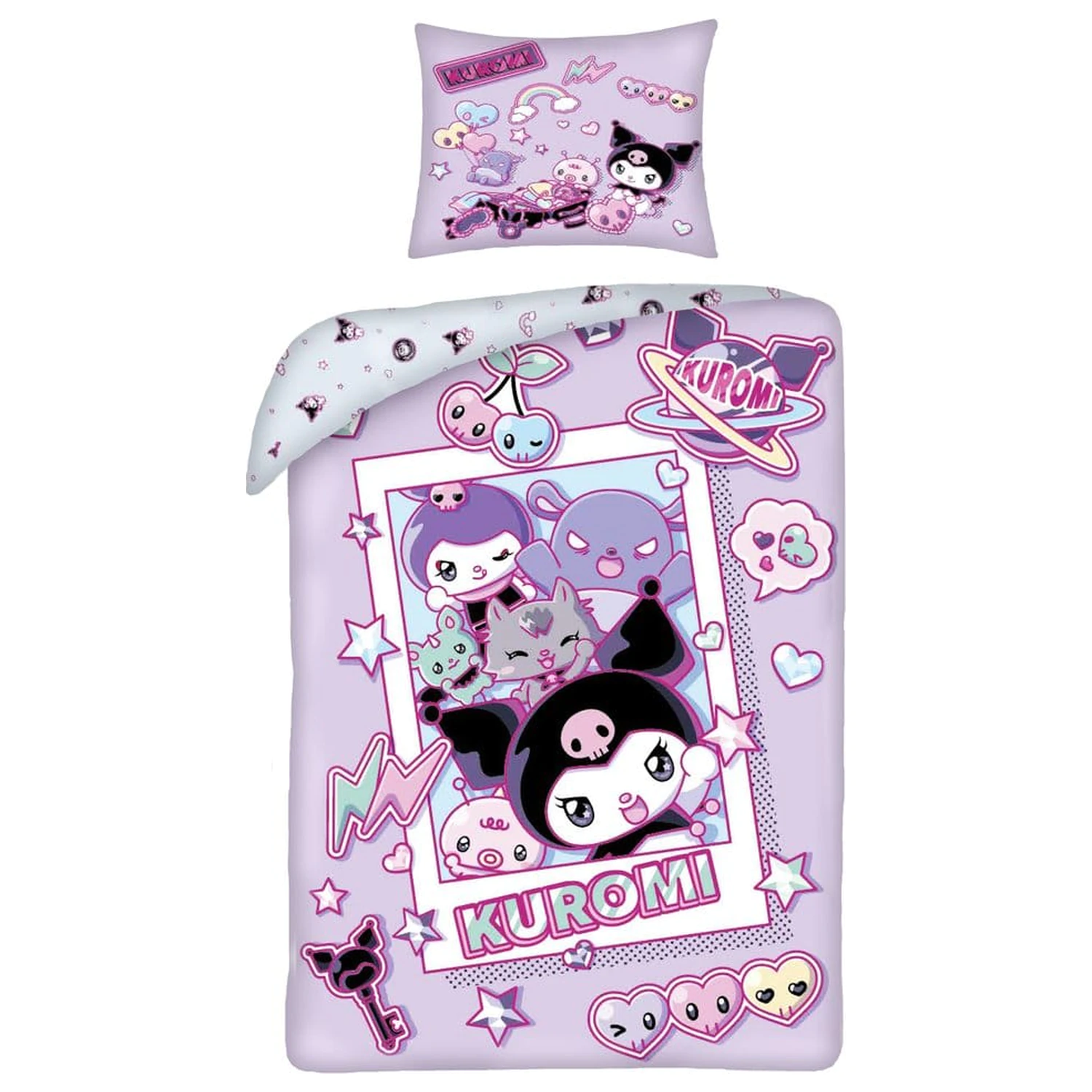 Sanrio Povlečení Set Kuromi Ver. 2 140 x 200 cm / 70 x 90 cm fotografii produktu