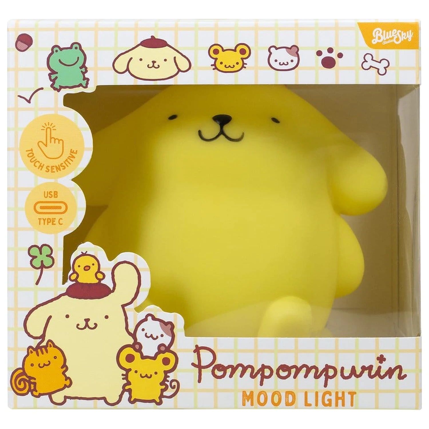 Sanrio Mood Lamp s USB-C Pompompurin 11 cm fotografii produktu