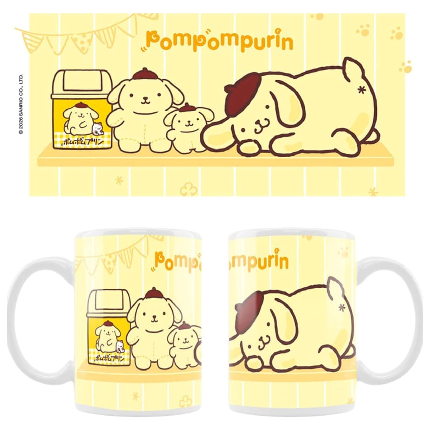 Sanrio Hrnek Pompompurin Squishy Cute Purin 02 fotografii produktu