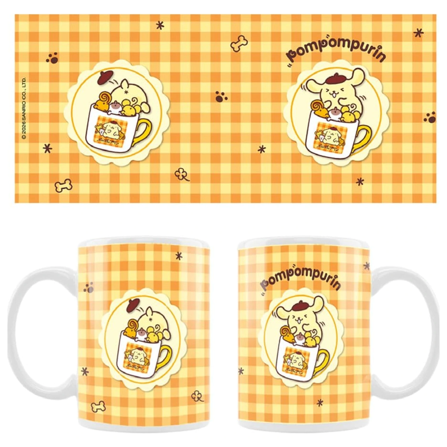 Sanrio hrnek Pompompurin Squishy Cute Purin 03 fotografii produktu