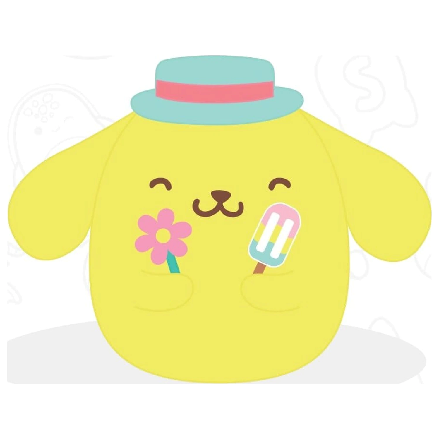 Sanrio Squishmallow plyšová figurka Hello Kitty and Friends Seize the Moment Pompompurin Popsicle 20 cm fotografii produktu