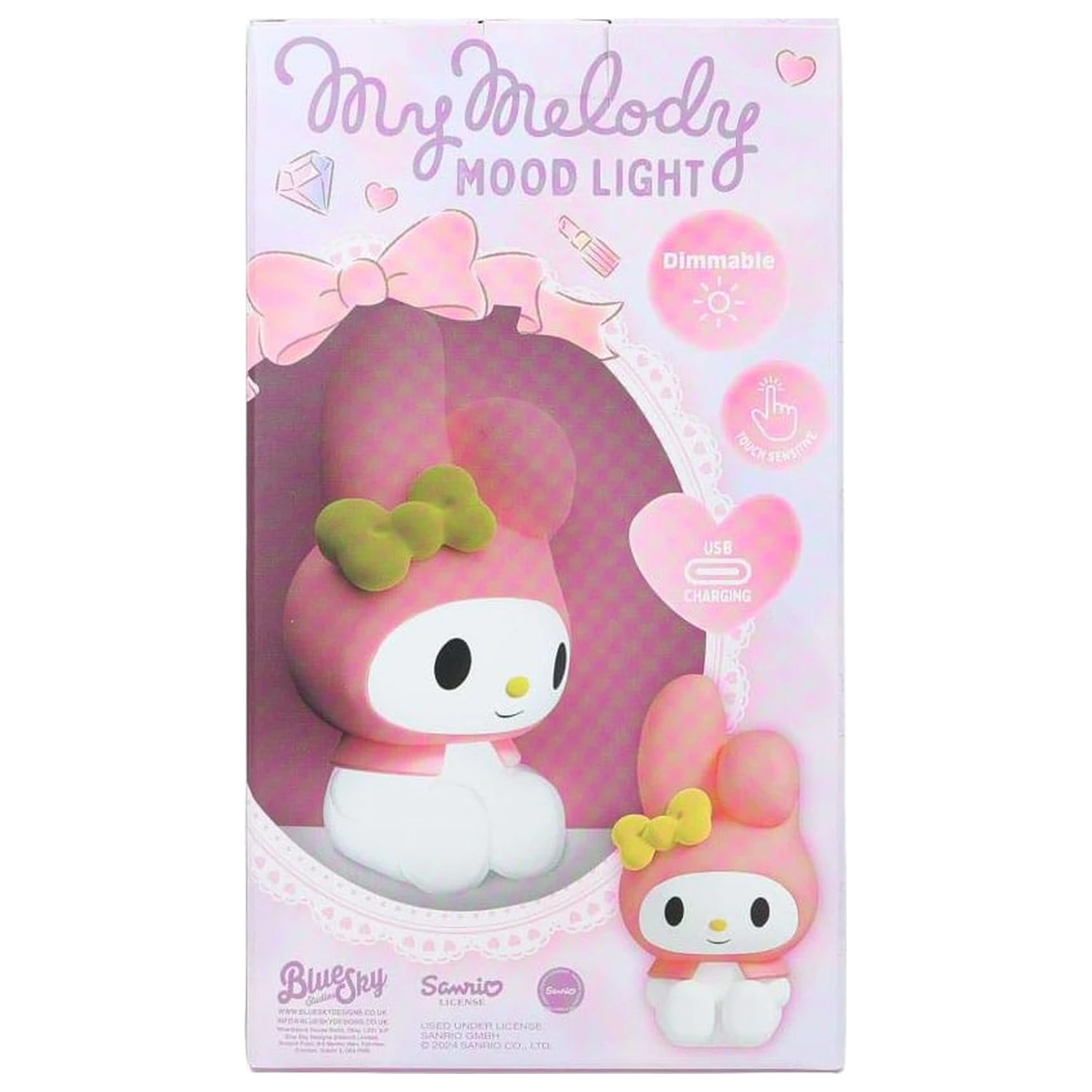 Sanrio náladová lampa s USB-C My Melody 11 cm fotografii produktu