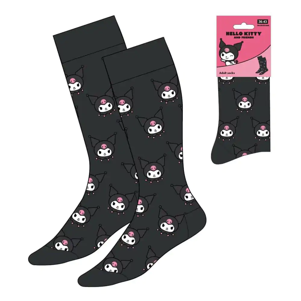 Sanrio Ponožky Kuromi Face 36-43 fotografii produktu