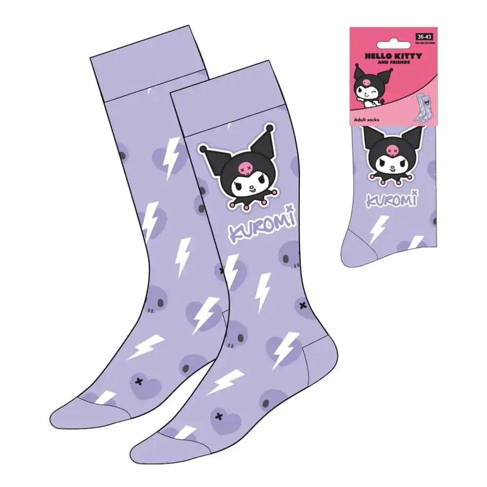 Sanrio Ponožky Kuromi Fialová 36-43 fotografii produktu