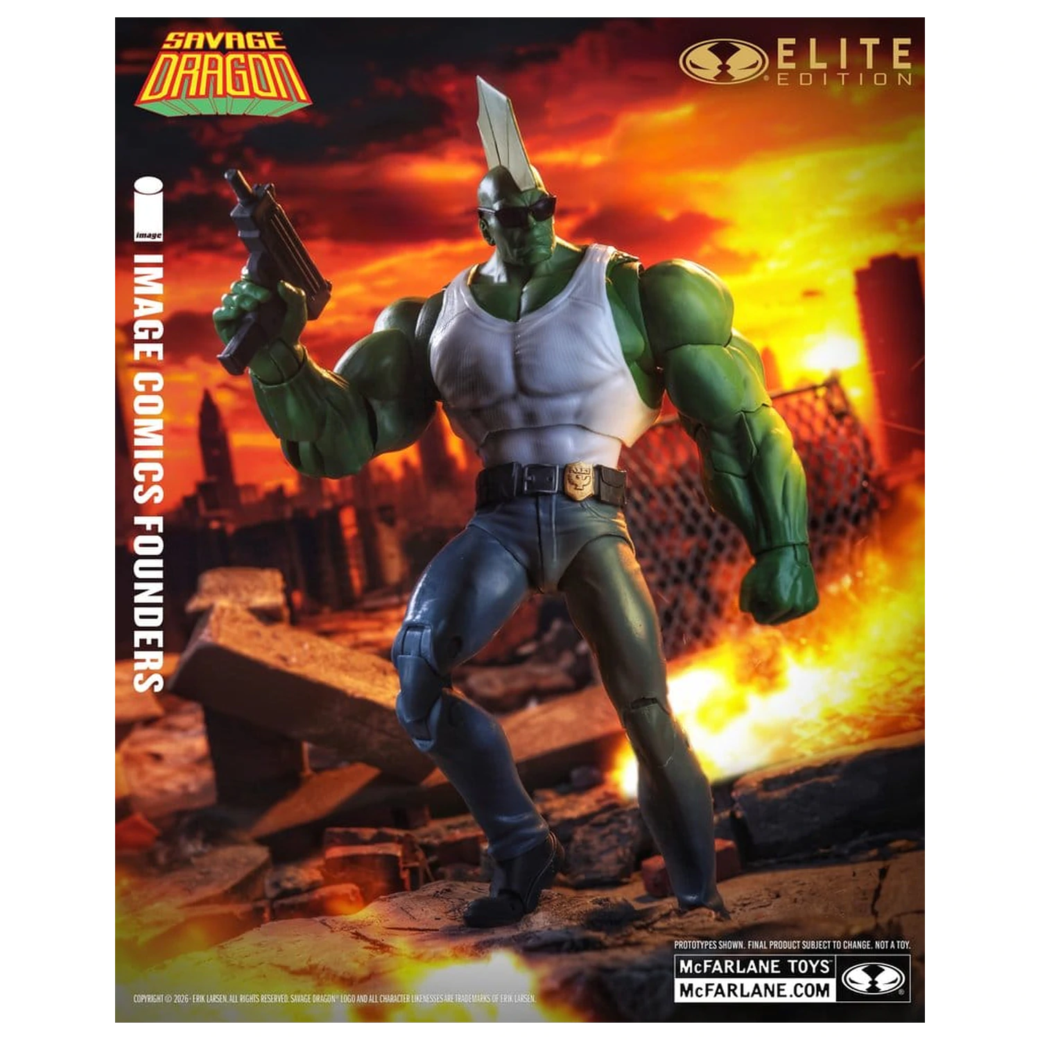 Savage Dragon Image Comics Founders Series McFarlane Elite Edition akční figurka Dragon 20 cm fotografii produktu