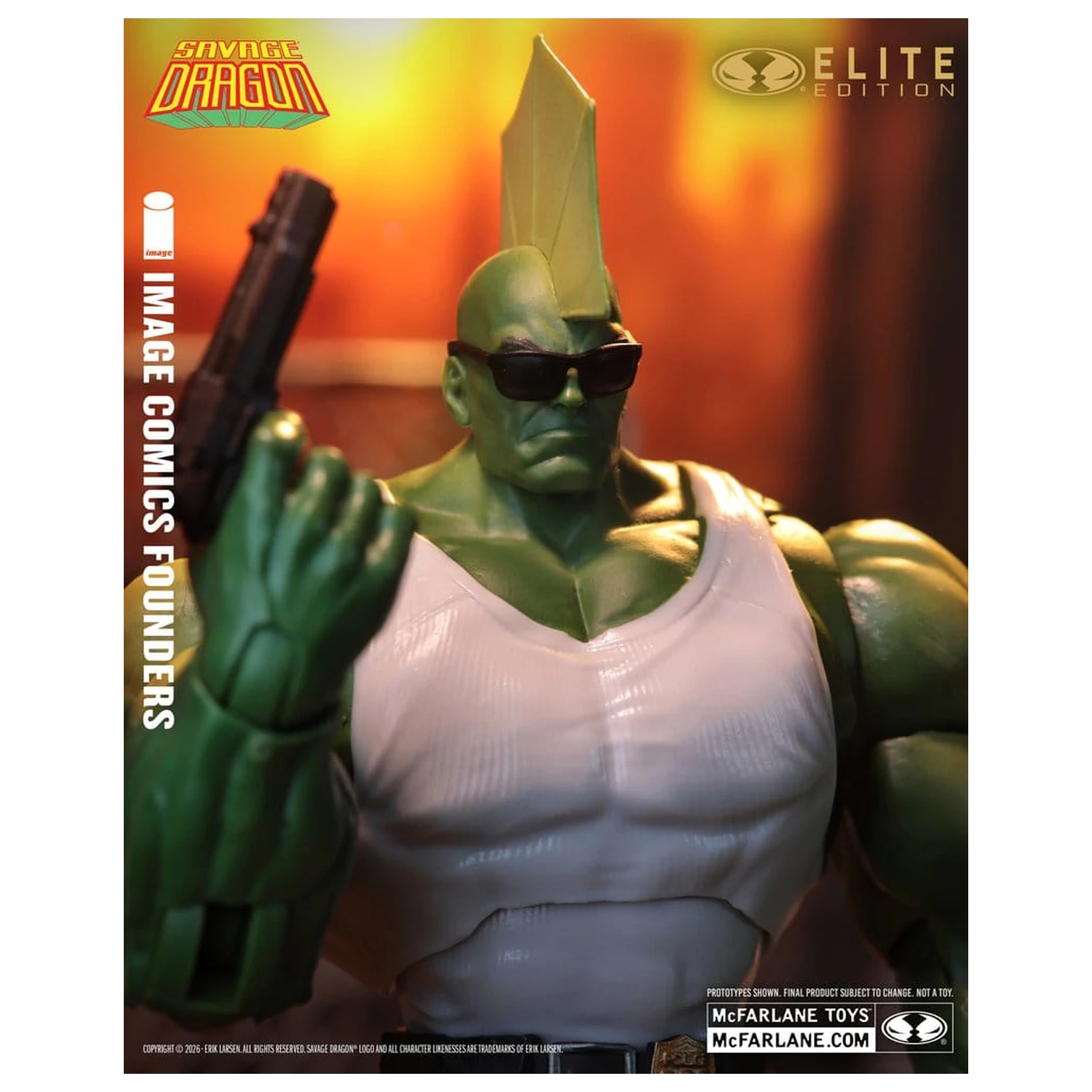 Savage Dragon Image Comics Founders Series McFarlane Elite Edition akční figurka Dragon 20 cm fotografii produktu