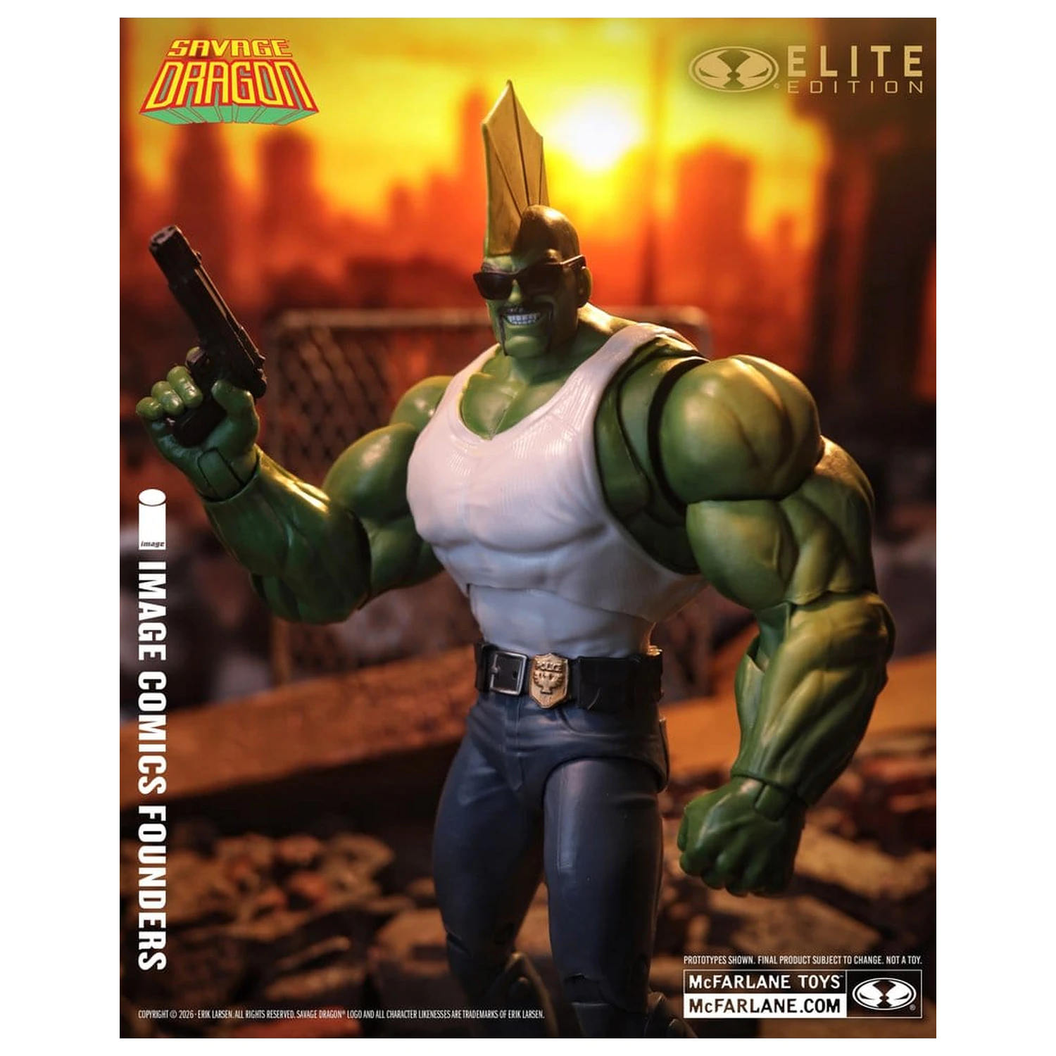 Savage Dragon Image Comics Founders Series McFarlane Elite Edition akční figurka Dragon 20 cm fotografii produktu