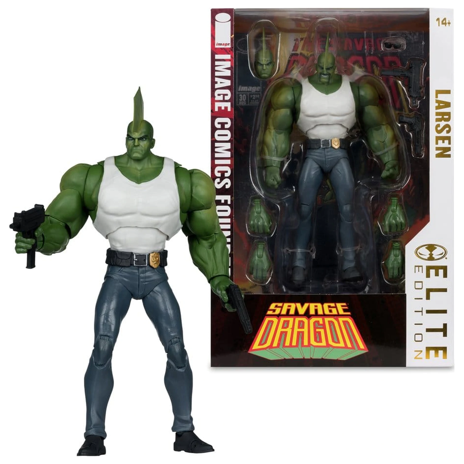 Savage Dragon Image Comics Founders Series McFarlane Elite Edition akční figurka Dragon 20 cm fotografii produktu
