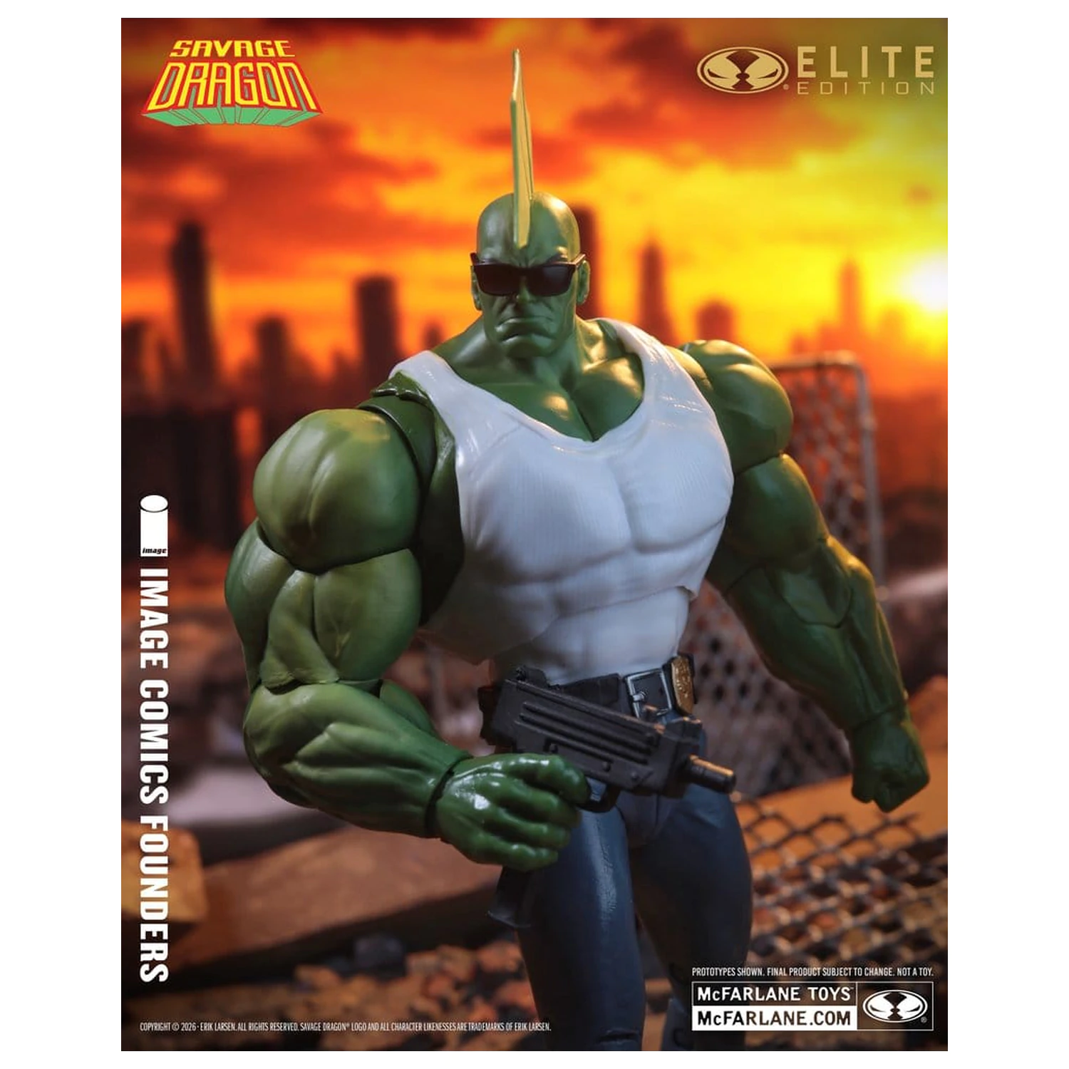 Savage Dragon Image Comics Founders Series McFarlane Elite Edition akční figurka Dragon 20 cm fotografii produktu