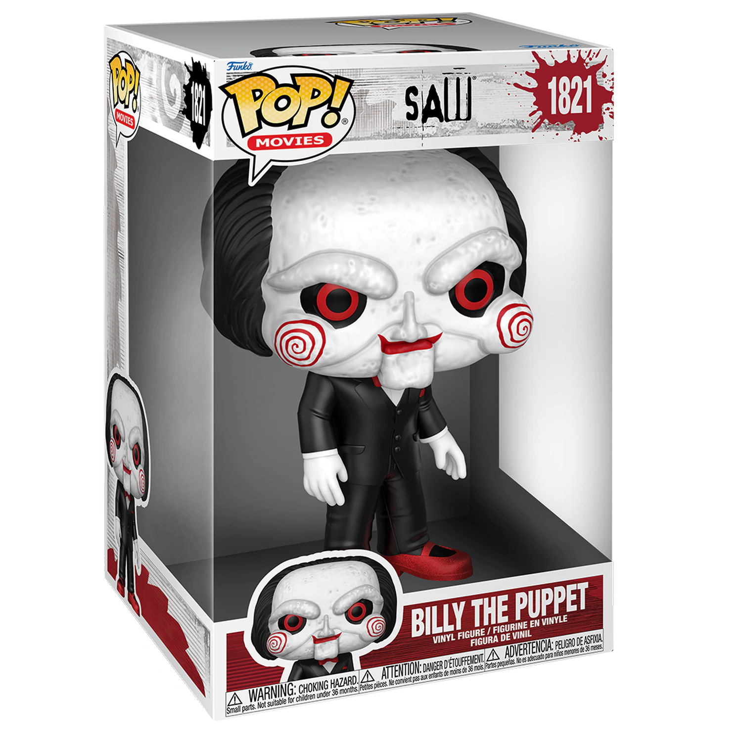 Saw Super Sized Jumbo Funko POP! Movies Vinylová figurka Billy the Puppet 25 cm fotografii produktu