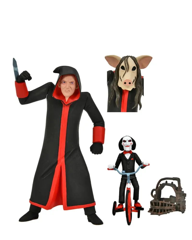 Saw Toony Terrors figurka Jigsaw Killer & Billy tříkolka Boxed Set 15 cm fotografii produktu