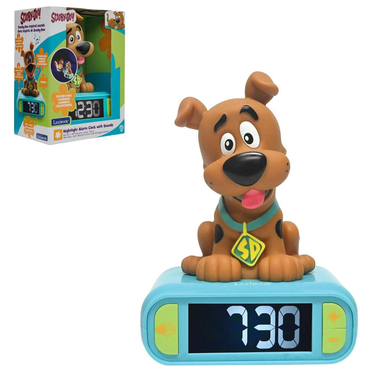 Scooby Doo Digitální budík s Doo 3D nočním světlem a zvukovými efekty fotografii produktu