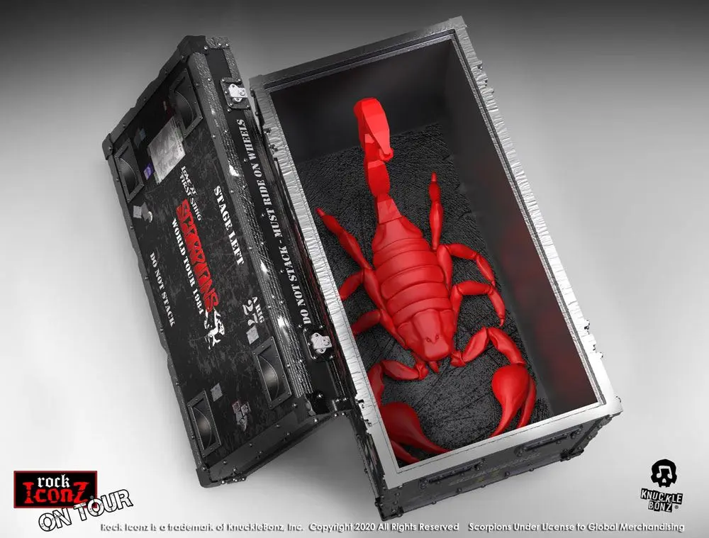 Scorpions Rock Ikonz On Tour World Tour 1984 Road Case Statue + Pozadí scény fotografii produktu