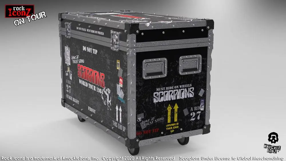 Scorpions Rock Ikonz On Tour World Tour 1984 Road Case Statue + Pozadí scény fotografii produktu
