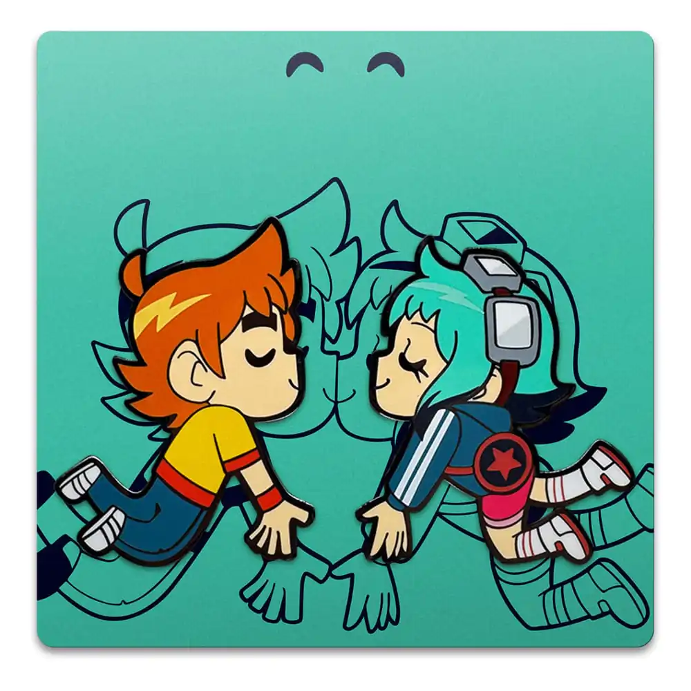 Scott Pilgrim Pin Badge Scott & Ramona Kissing 5 cm fotografii produktu