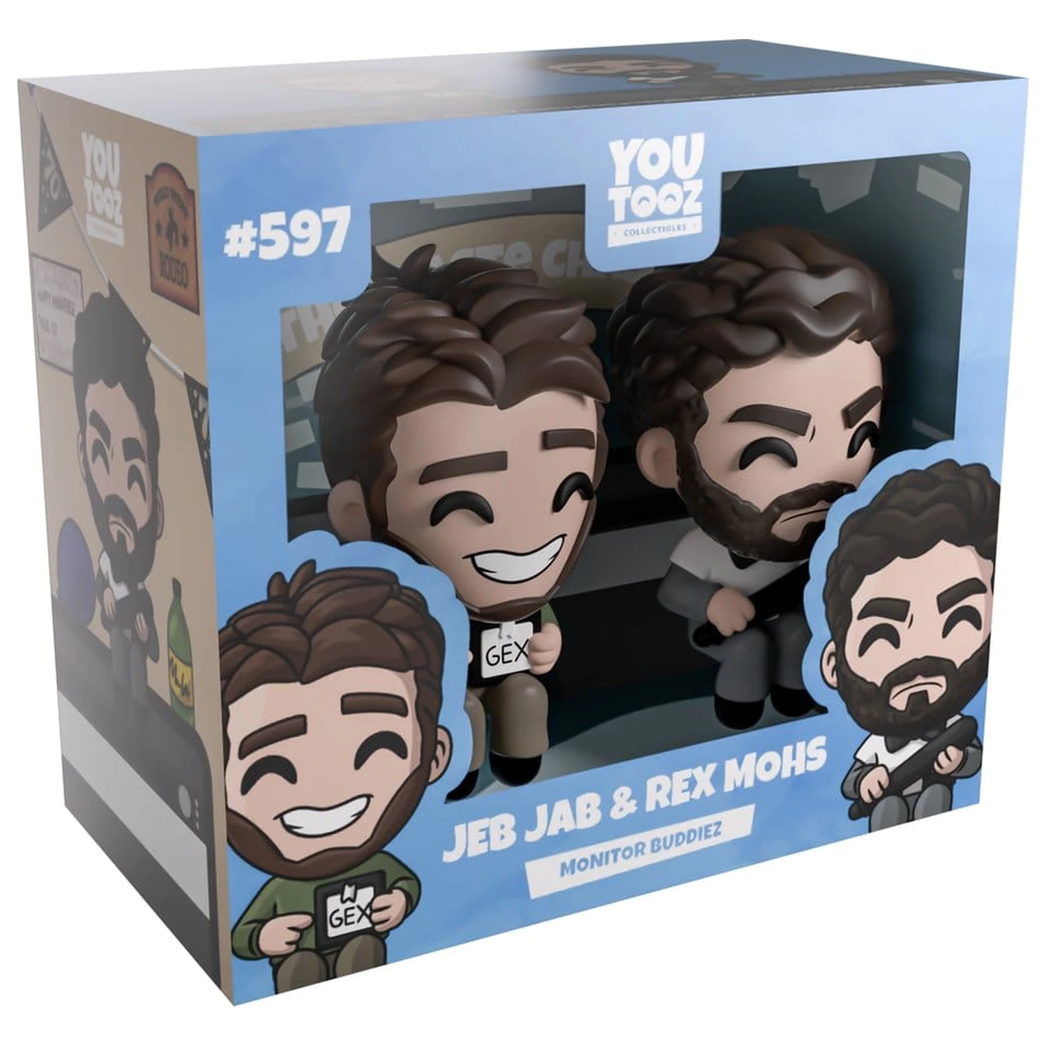 Scott the Woz vinylové figurky Jeb Jab & Rex Mohs Monitor Buddiez 6 cm fotografii produktu