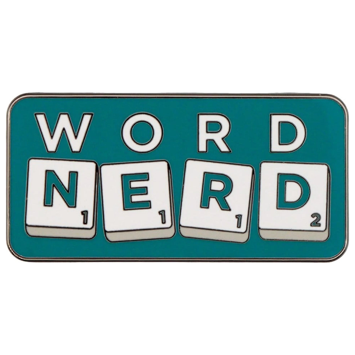 Scrabble Pin Odznak Word Nerd Limitovaná Edice fotografii produktu