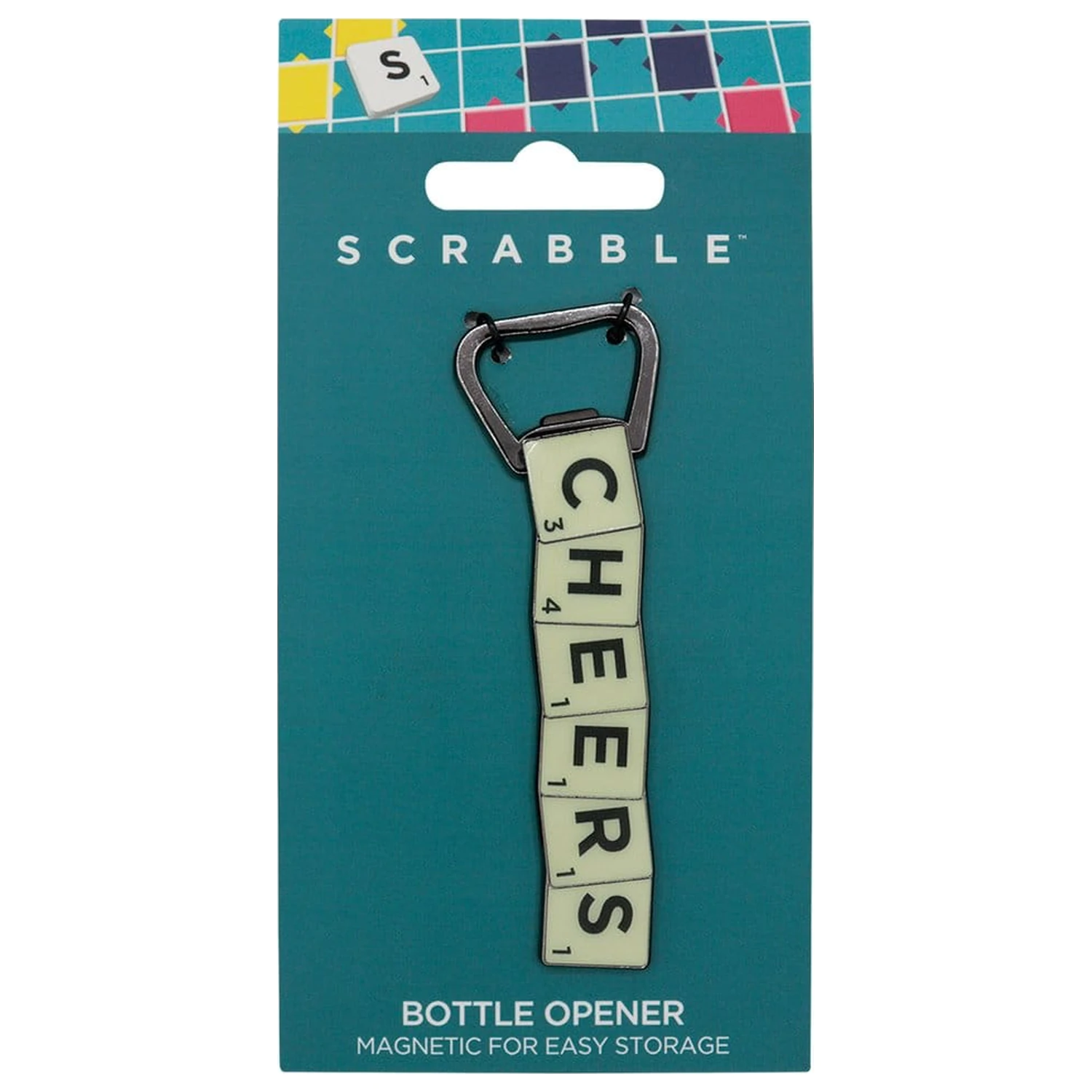 Scrabble Otvírák na láhve magnetický Cheers fotografii produktu