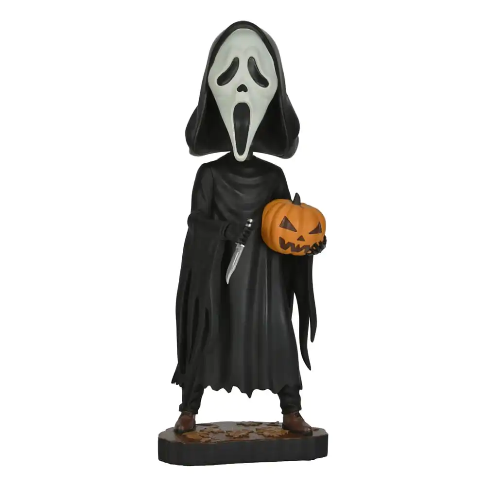 Scream Head Knocker Kývající figurka Ghost Face with Pumpkin 20 cm fotografii produktu