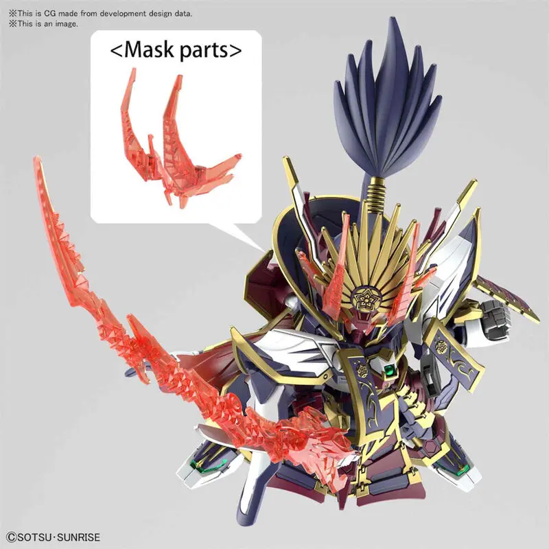 Plastikový model figurky SD Gundam World Heroes Nobunaga Gundam Epyon Model Kit fotografii produktu