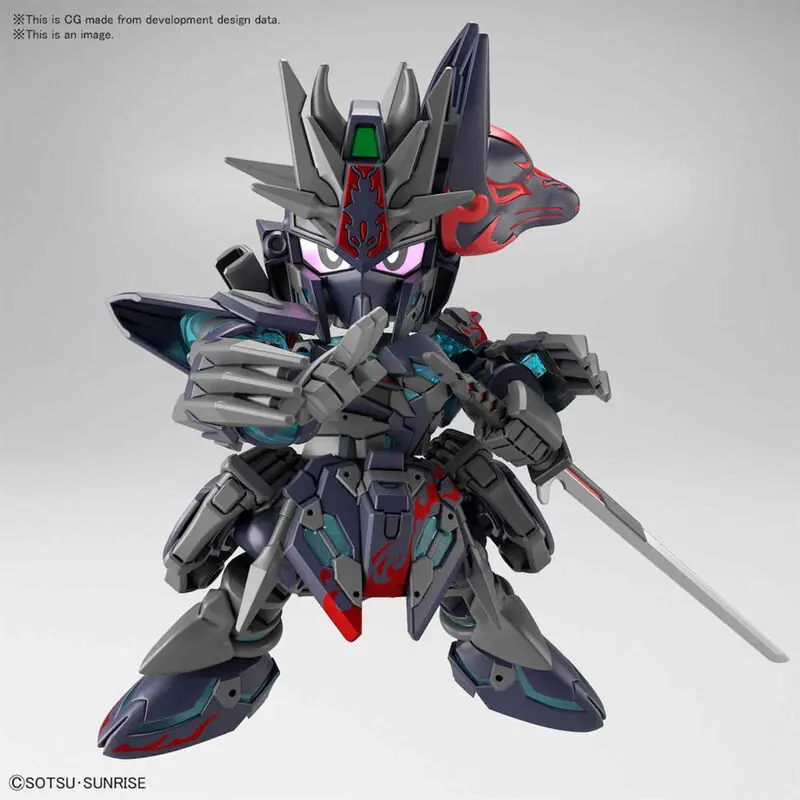 Plastikový model figurky SD Gundam World Heroes Sasuke Delta Gundam Model Kit fotografii produktu