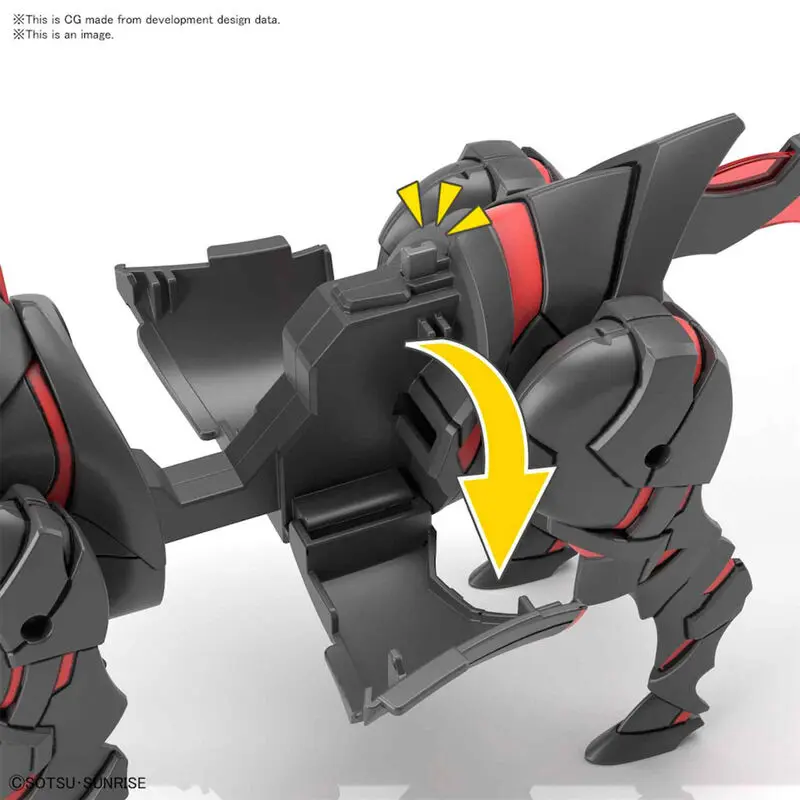 SD Gundam World Heroes War Horse Model Kit figurka fotografii produktu