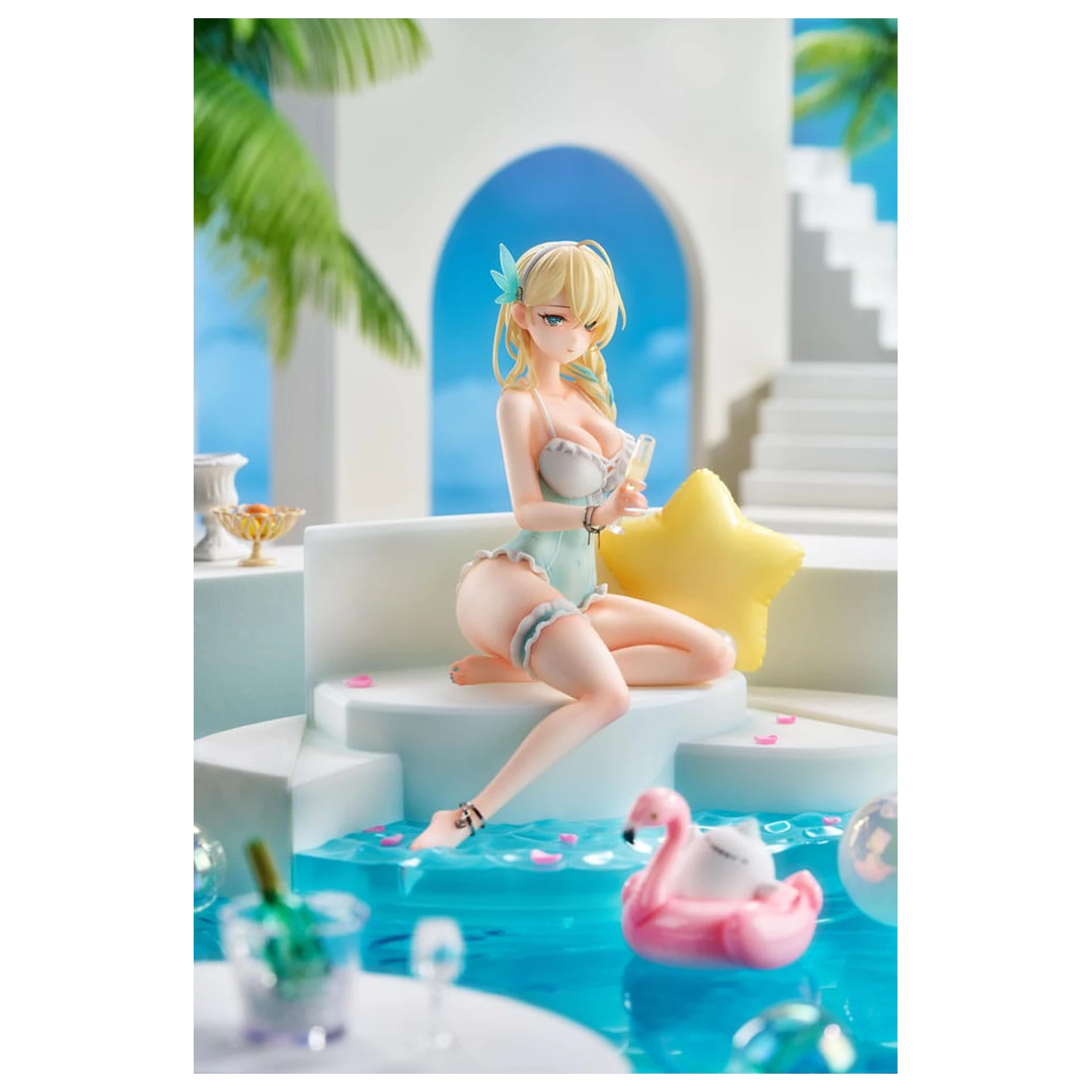 Senkan Shoujo R PVC socha 1/7 Lexington (CV-16) Summer of Ingleside Ver. 19 cm fotografii produktu