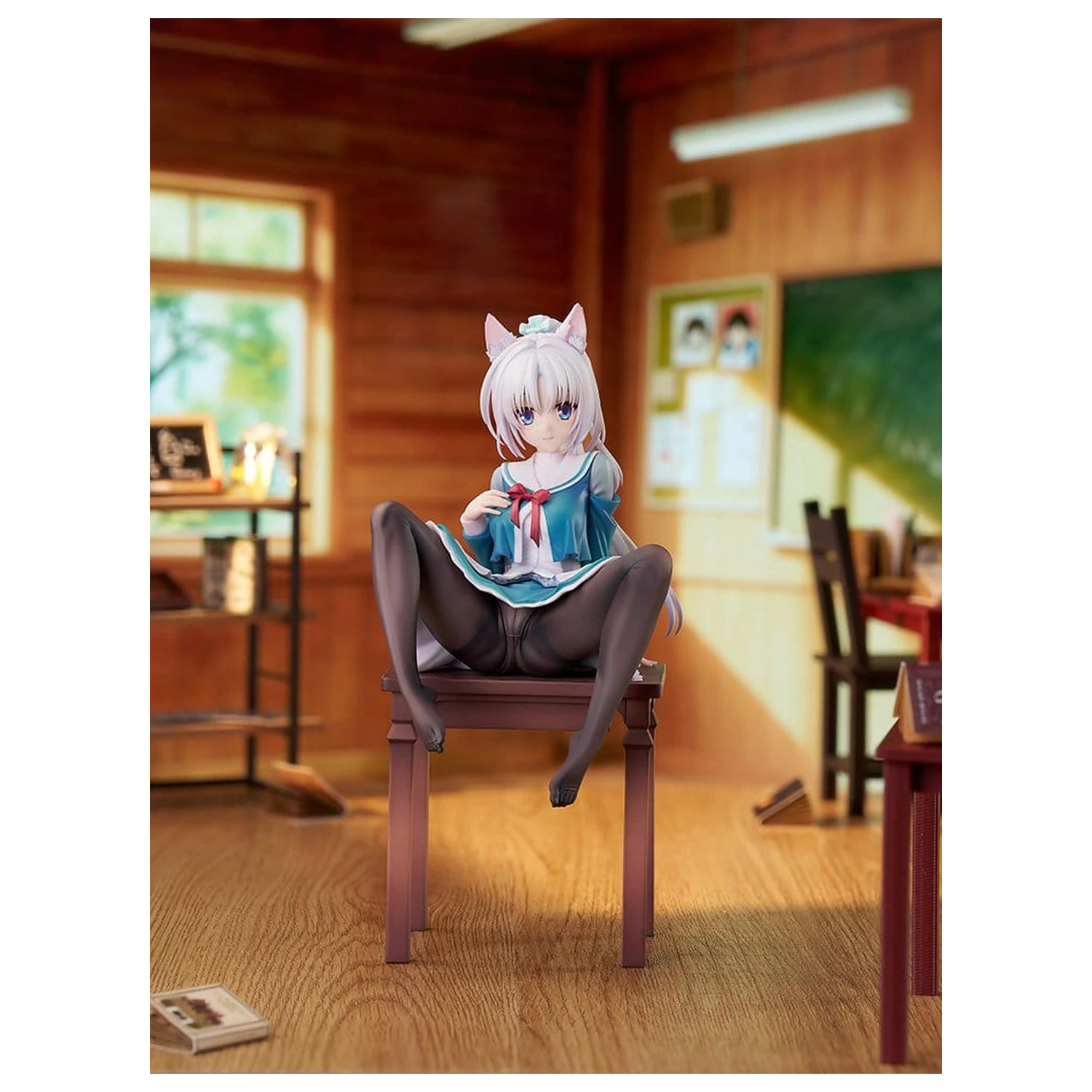 Senren*Banka PVC Figurka 1/7 Yoshino Asatake Animal Ears School Uniform Ver. 21 cm fotografii produktu