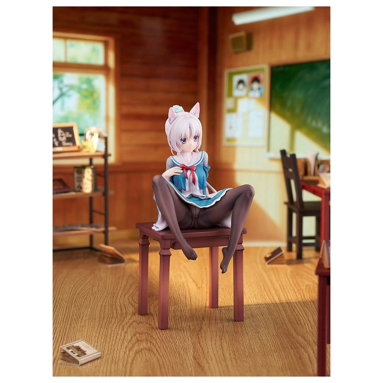 Senren*Banka PVC Figurka 1/7 Yoshino Asatake Animal Ears School Uniform Ver. 21 cm fotografii produktu