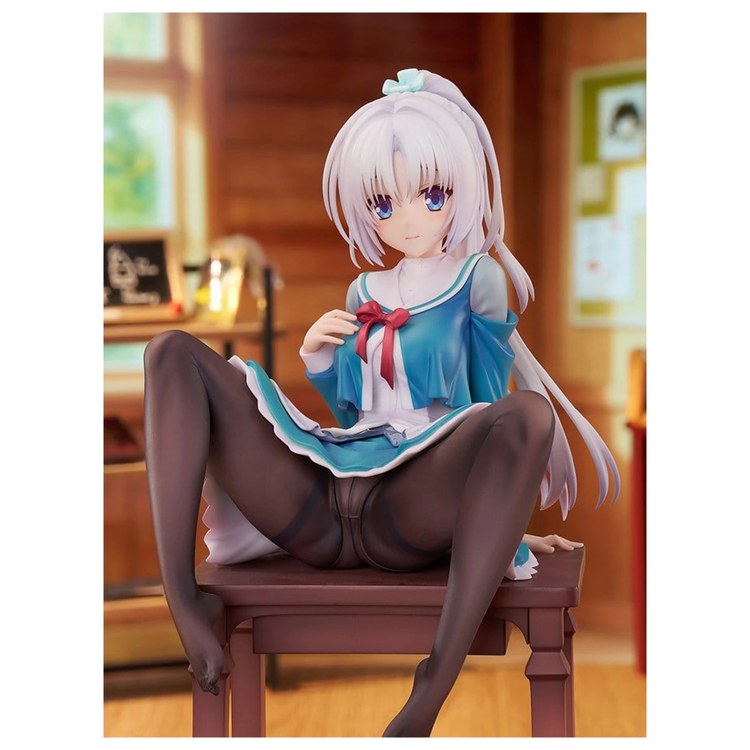Senren*Banka PVC Figurka 1/7 Yoshino Asatake Animal Ears School Uniform Ver. 21 cm fotografii produktu