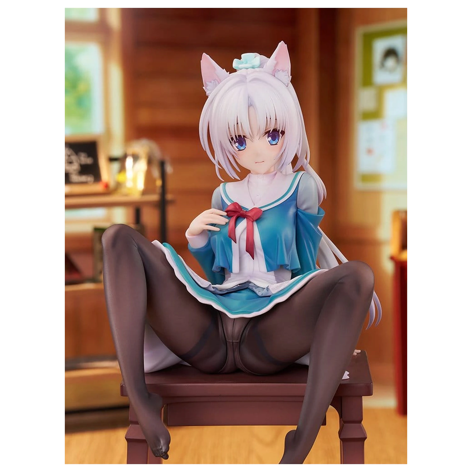 Senren*Banka PVC Figurka 1/7 Yoshino Asatake Animal Ears School Uniform Ver. 21 cm fotografii produktu