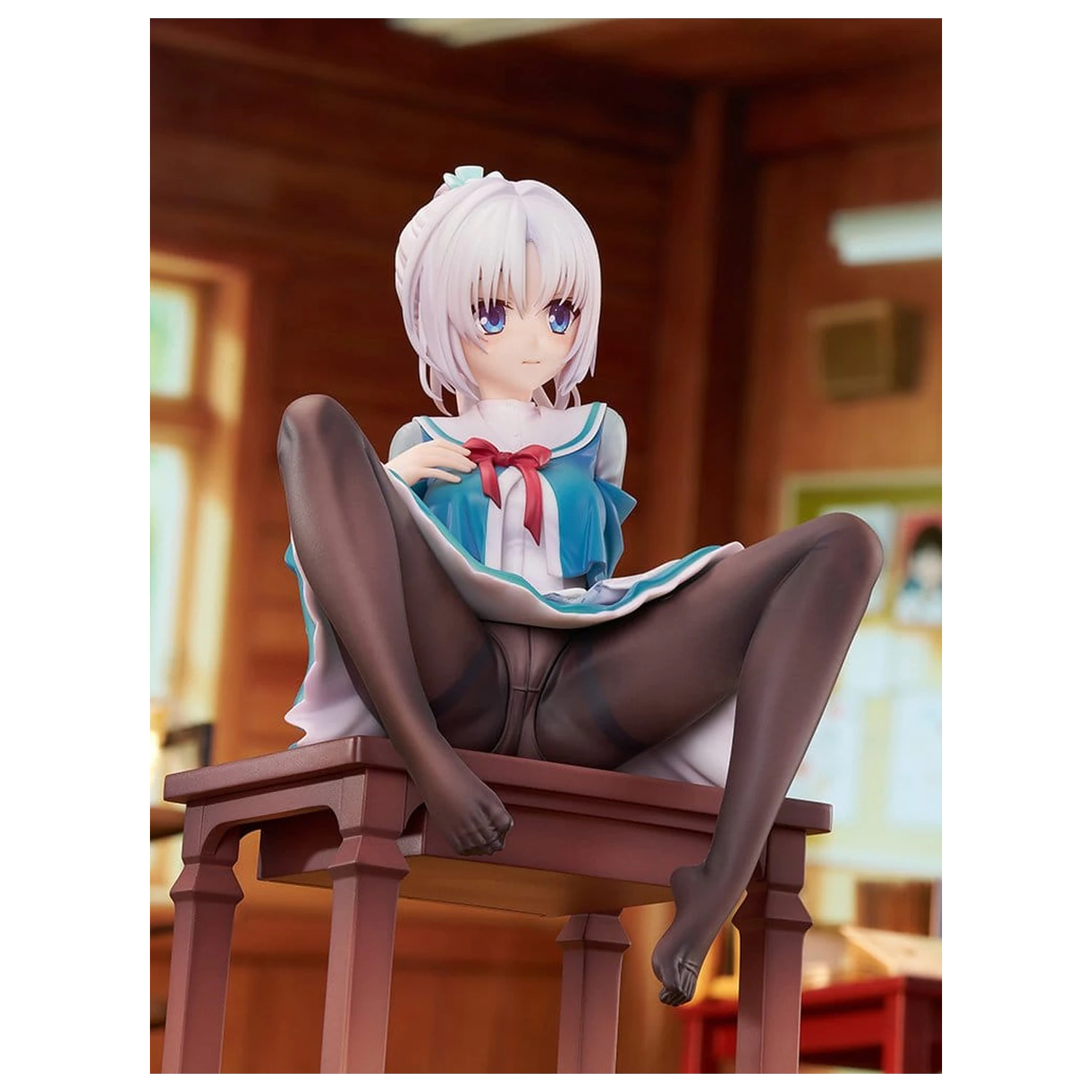 Senren*Banka PVC Figurka 1/7 Yoshino Asatake Animal Ears School Uniform Ver. 21 cm fotografii produktu