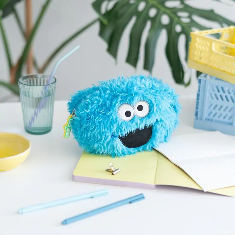 Sesame Street Cookie Monster plyšový penál fotografii produktu