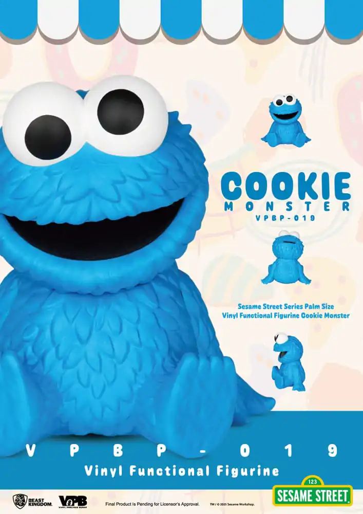 Sesame Street prasátko vinylová banka Cookie Monster 12 cm fotografii produktu